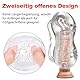 QUEEN’S STORY Masturbieren Mann, Manuelle Masturbator Cup Transparent, 3D Realistische Vagina Oralsex Kristall Penis Trainingsgerät Masturbation Taschenmuschi Erotik Sexspielzeug für Männer