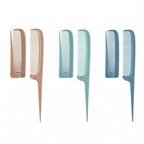 Set de 6 Peines Plegables para Peinar y Seccionar miniatura 1