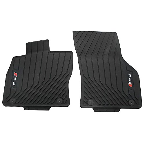 Audi original 8V6061221041 tapis de sol avant en caoutchouc noir au design exclusif RS