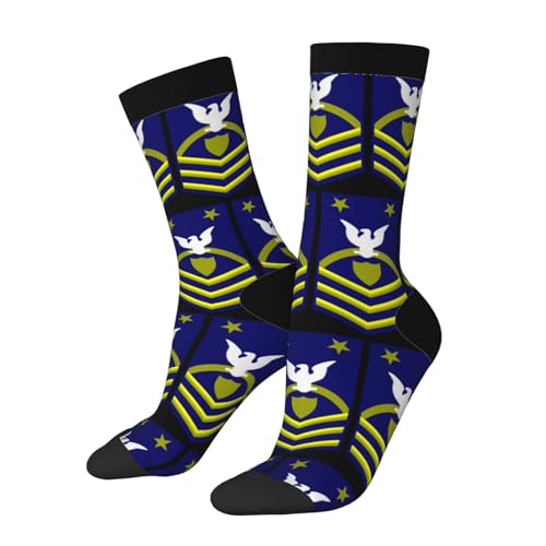 SIYTUAU Uscg Mcpocg (Reserve) Socks For Women Men Cushion Athletic Crew Socks Casual Wicking Socks
