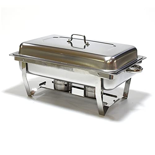 Buffetwärmer, Edelstahl-Server, 2 Tabletts, Wärmer-Set für die Speisenerwärmung Im Hotelrestaurant – Bild 3