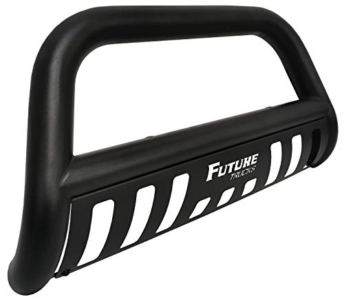 Future Trucks Bull Bar with Skid Plate - Fits Toyota Tundra 2007-21, Powder Coated Black Steel Construction with Easy Bolt-On Installation.