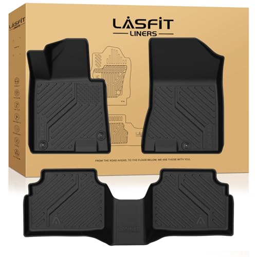 LASFIT Floor Mats for Hyundai Sonata 2020-2026 (Only Fit AWD & Gas, Not for FWD or Hybrid) / Kia K5 2021-2025 (Only Fit AWD, Not for FWD) Custom Fit TPE All Weather Floor Liners Car Mats Accessoires