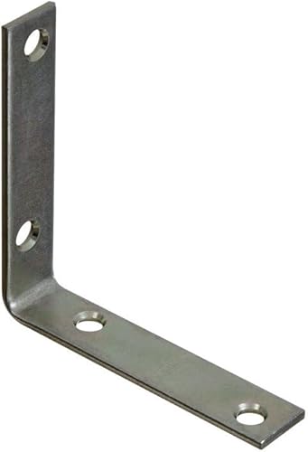 Miniatura 2 de N113-399 orner Hierro con tornillos, 3-12" x 34", Zinc, 16 onzas