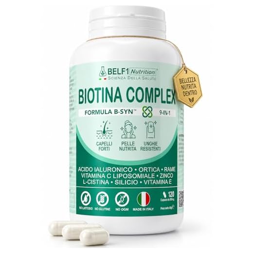 BELF1 Biotina Capelli, Alto Dosaggio, Integratori Per Capelli, Pelle, Unghie, Uomo Donna, Ricrescita, Anticaduta, Rinforzante, Acido Ialuronico, Vitamina B7, C ed E, Ortica, Zinco, 120 Cps
