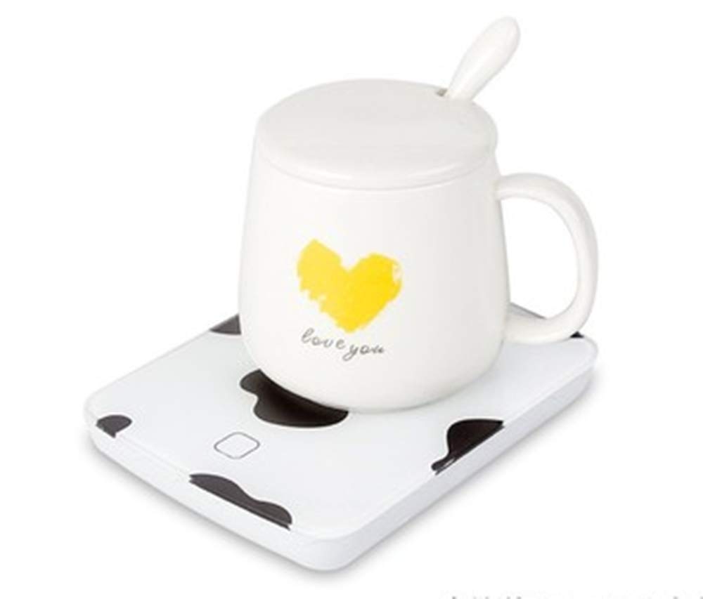 Tasse en verre avec mini chauffage pour stopper le refroidissement des boissons