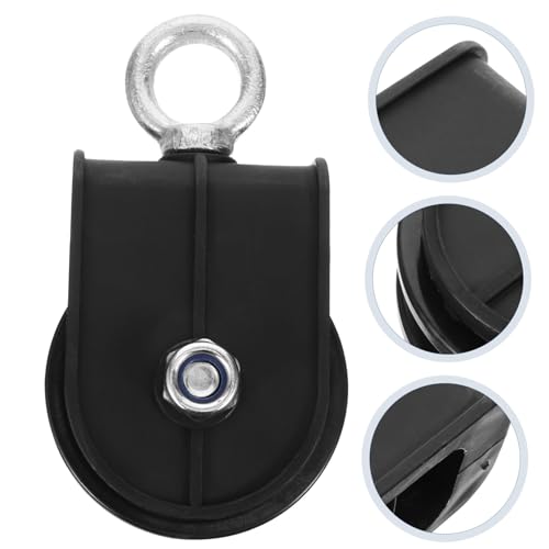 INOOMP 健身器材滑? プラスチック製滑車 固定式耐久ケーブルプーリー 自宅筋トレ用ワイヤーロープ牽引器具 ホームジム用トレーニングア