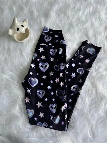 Sustainale High Waisted Yoga Capris Leggings with Pockets for Women Workout Fitness Running Pants Tight