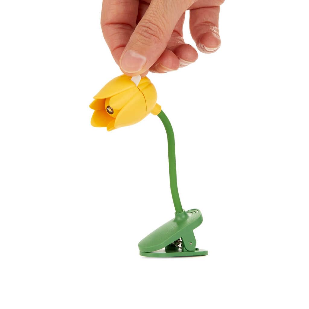 Balvi Lampada Lettura Tulip Giallo con Clip