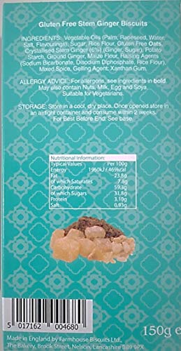 Generic Farmhouse Biscuits Gluten Free Cookies- Spicy Stem Ginger, Triple Chocolate and Honey Oat (Pack of 3)