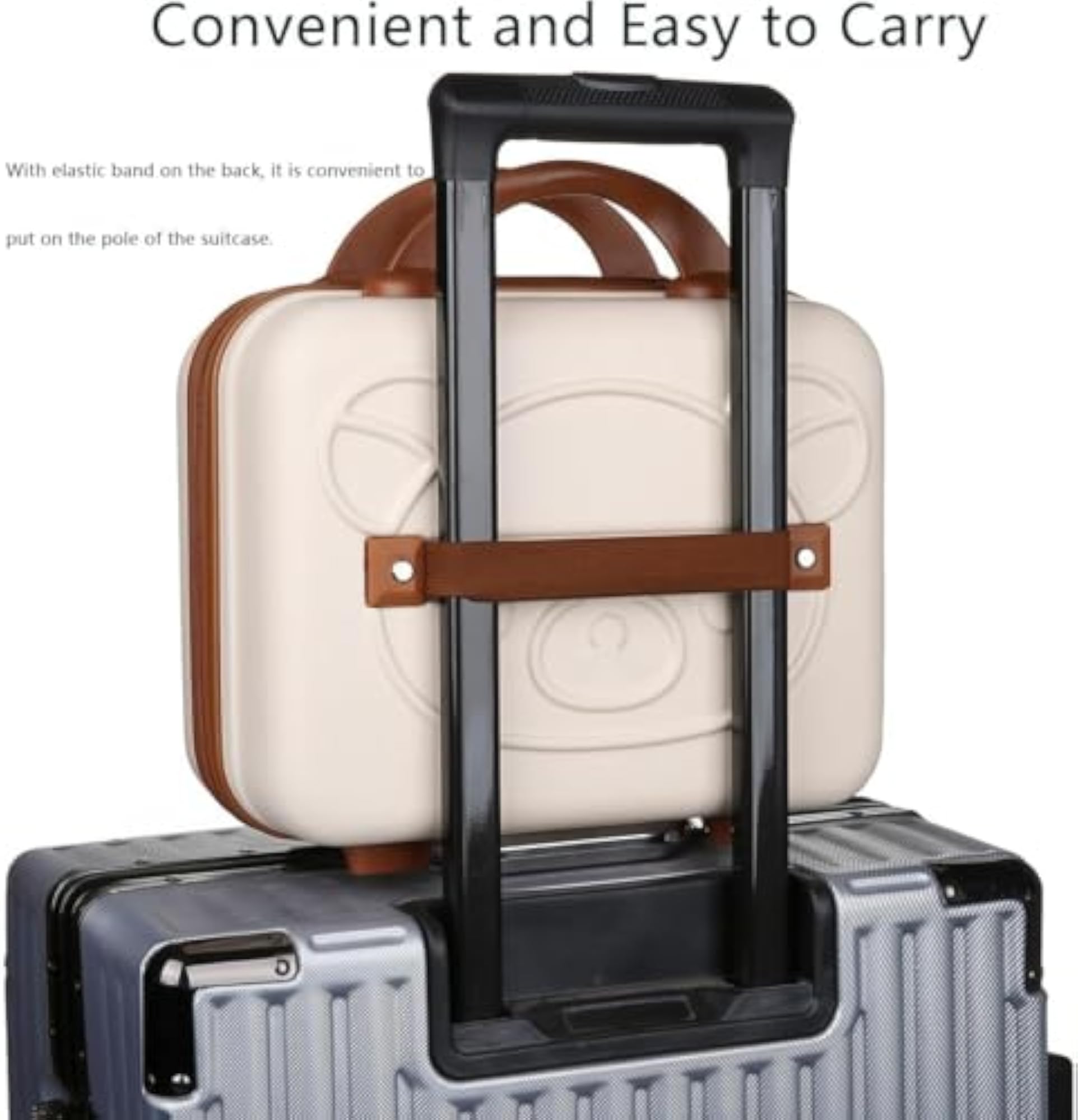 Kawaii Hard Shell Mini Suitcase Toiletry Bag