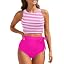 Pink White Striped