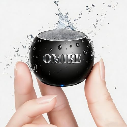 OMIRE Portable Bluetooth Speakers mini Wireless Bluetooth Speaker Bluetooth 5.3 Mini Speaker with Lanyard Easy to Carry Brief Design IPX4 Waterproof Speaker