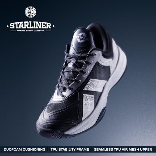 Image of Nivia Starliner Basketball Shoes for Men & Women with Seamless TPU and Mesh Upper, TPU Heel Stability Frame and Strong Rubber Outsole for Indoor & Outdoor Court Play