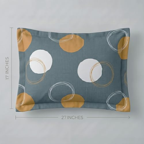 Image of VAS COLLECTIONS Cotton Pillow Cover Set of 2 (17x27 Inches) | Ultra Soft Breathable Pillow Cases for Bed | Skin Friendly, Fade Resistant & Comfortable Pillow Covers for Bedroom Decor (Grey)