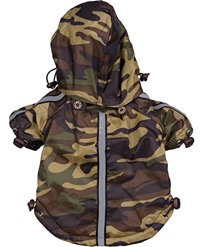 Pet Life ® Reflecta-Sport Adjustable Reflective Weather-Proof Pet Rainbreaker Jacket #TOP2