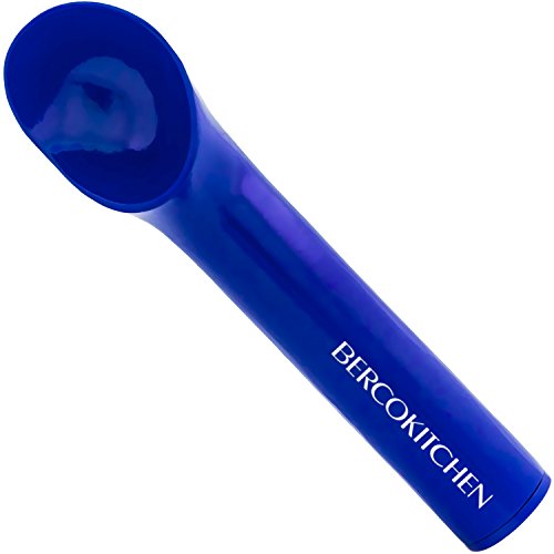 Ice Cream Scoop with Modern Heat-Conducting Aluminum Ergonomic Handle (Blue)