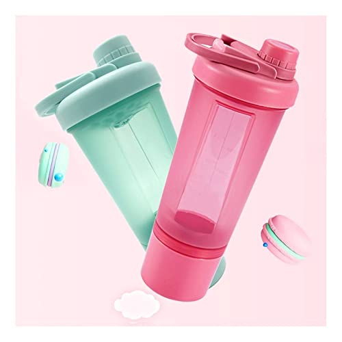 Vrouw sport wei eiwit shaker fles water fles meisje BPA Gratis lekbestendig gym fitness training sport voedingsfles - Image 3
