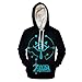 Produktbild Kapuzenpullover,Herrenspiel Die Legende Von Zelda Hoodie Fashion Zipper Sweatshirt Lovers Tops Streetwear Unisex Navy XXXL