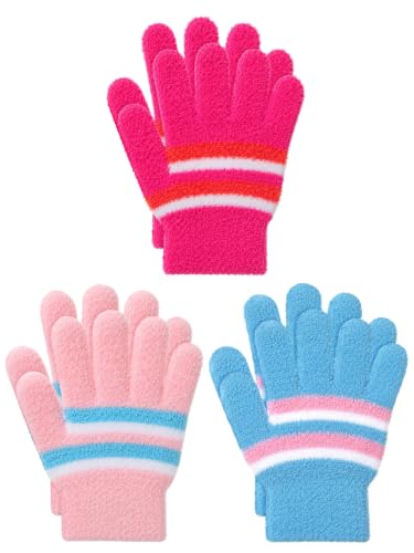 Image of EBOOT 3 Pairs Winter Kids Gloves Warm