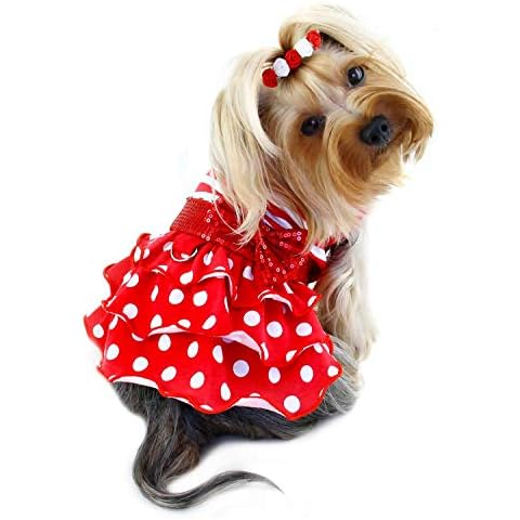 Vestido Klippo para Perro con Lazo Brillante Cover