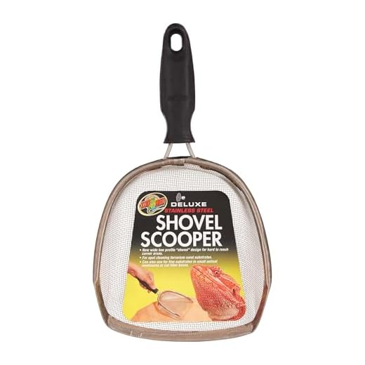 Zoo Med TA-31e Deluxe Shovel Scooper, Sand-Sieb-Schaufel zur Terrarien-Reinigung