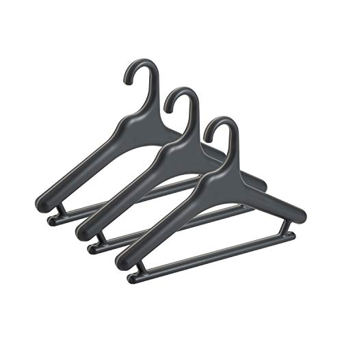 ライクイット(like-it) 横幅:37㎝ ジャケット スカート 型崩れしない レディース ハンガー 3P ダークグレー日本製 MID-S3P