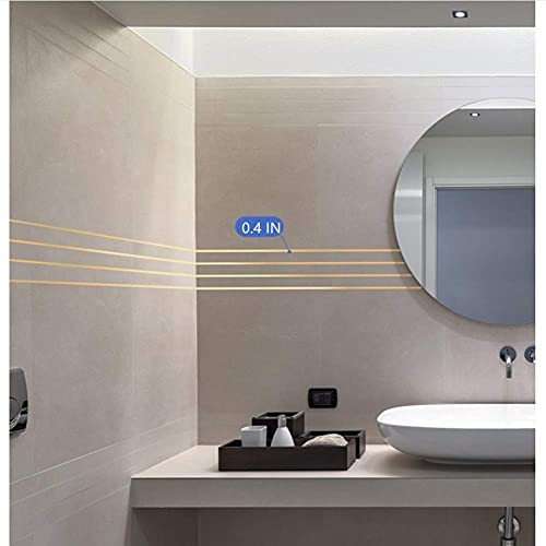 Missyoung Gold Metalized Polyester Mylar Film Tape With Acrylic Adhesive, 0.4 In X 55 Yds. Vibrant Mirror Like Finish, Gold Decor Tape For Detailing Accent Wall, Wardrobe, Cabinet, Bathroom #TOP6