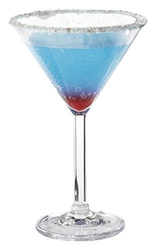 G.e.t. Sw-1407-1-San-Cl Heavy-Duty Shatteproof Plastic Martini Glasses, 10 Ounce, Clear (Set Of 12) #TOP2