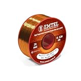 Emtel 28 AWG - 8 oz (1010 feet) Magnet Wire - Enameled Copper Wire for Electrical Motor Transformer Magnetic...