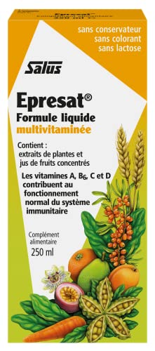 Salus Epresat Formule Liquide Multivitaminée Vitalité/Énergie/Renfort du Système Immunitaire, 250 ml – Image 5
