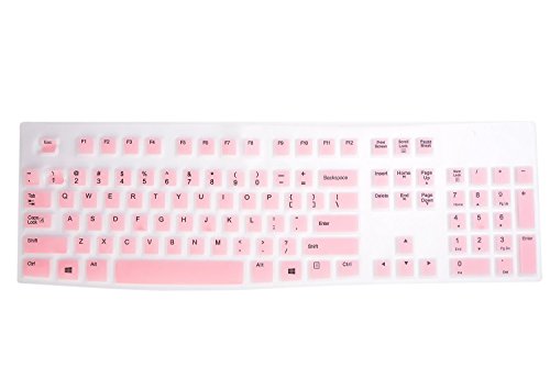 Keyboard Cover for Logitech MK120 K120 USB Wired Keyboard, Ultra Thin Logitech MK120 K120 Keyboard Accessories - Pink
