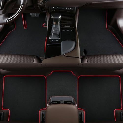VAPORVERSE Alfombrillas de Coche para Audi Q6 e-Tron 2024+, Alfombra Protectora de Alfombra Alfombrillas para Coche Alfombras Delanteras e traseras, 5 Piezas,A