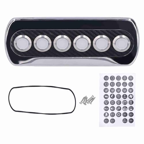 Gearwell Switch Panel, Toggle Switch Control Board, 12V 20A Push Button Panel, Marine LED Switch Panel, IP66 Electrical Panel for Yacht RV