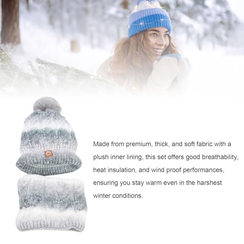 Gorro calefactable USB 40-50°C con bufanda cortavientos para esquí y moto 3