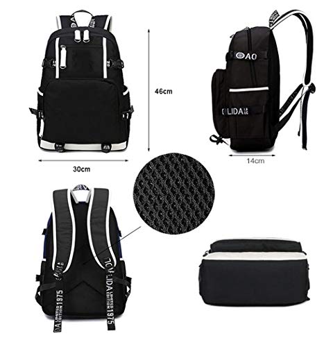 Game Backpack Student Schoolbag Laptop Book Bag Casual Dayback Blue 12