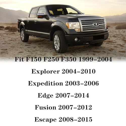 Image of Front Grille Rear Tailgate Skull Emblem - 7 inch Black Oval Badge Name Plate for 04-10 Explorer 03-06 Expedition 07-14 Edge 07-12 Fusion 08-15 Escape 99-04 F150 F250 F350