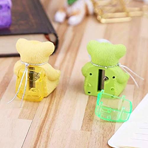 Image of Stationery Express Teddy Bear Kids Erasers with Sharpener Backpack Style Eraser Sharpner for Return Gift for Kids in Bulk Pack of 10 (50)