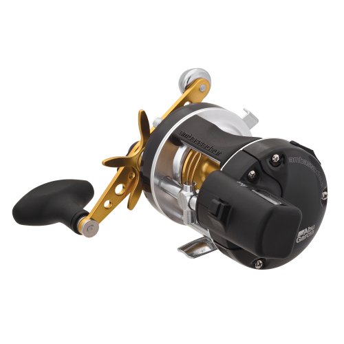Abu Garcia Ambassadeur Line Counter Conventional Reel, Size 5500 (1120893), Carbon Fiber Star Drag, Max of 15lb | 6.8kg, Machined Aluminum, Lightweight and Durable