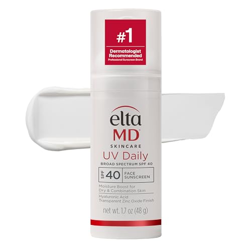 EltaMD UV Daily SPF 40 Face Sunscreen Moisturizer with Zinc Oxide, Daily Face Moisturizer with SPF,...