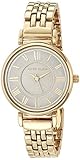 Anne Klein Women's AK/2158GYGB Gold-Tone Bracelet Watch