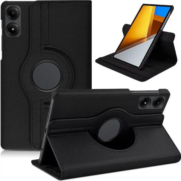 HYPERCASE Flip Case Cover for Poco Pad 5G 12.1 inch Leather Stand Smart Tablet Case Cover 360° MultiAngle Rotatable Case Cover, Black (B0DHMWWTFT) Amazon Price History, Amazon Price Tracker