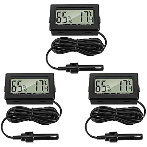 Thlevel 3PCS Mini LCD Digitale Termometro Igrometro Cover