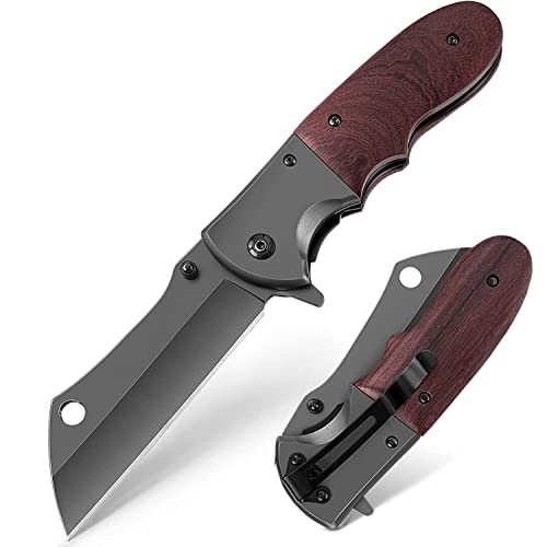 BEFUNC Klappmesser | Outdoor Messer | Taschenmesser Klappmesser | Edelstahl Einhandmesser mit Multifunktions-Klinge - Starkes Survival Messer - Jagdmesser Bushcraft