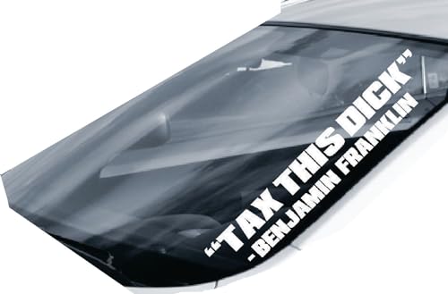 Tax This D Benjamin Franklin Vinyl Window Decal Sticker Side Banner Turbo Diesel Truck Crew Cab USA Funny Money