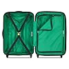 United Colors of Benetton Ribbed Hardside Expandable Luggage with Spinner Wheels, Light Blue, Carry-On 20 Inch