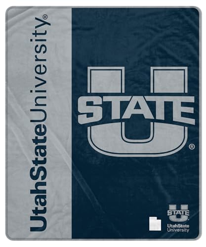 Proformance Home NCAA Utah State Aggies Endzone Ultra Soft Tailgate Throw