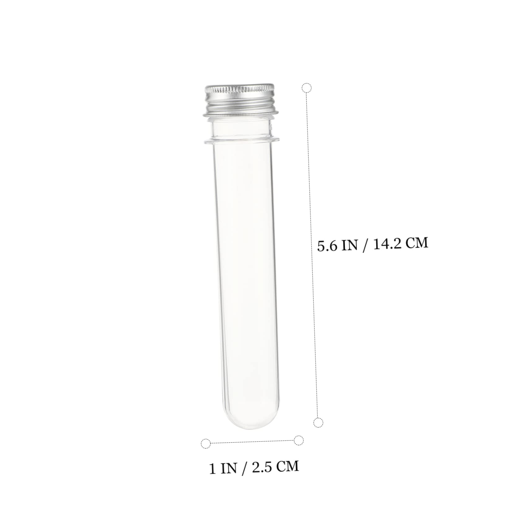 KICHOUSE 20pcs Test Tubes with Lids Test Tubes for Test Tubes with Screw Caps Flat Test Tube Test Shot Glasses Art Tube Bath Salt Container Reusable Test Tubes Test Tube Shot Glasses