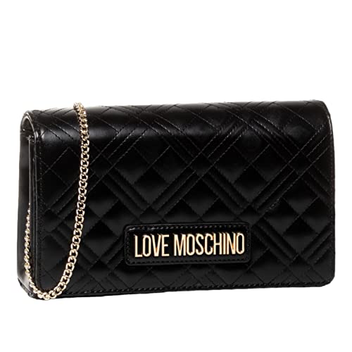 Love Moschino Jc4247pp0a Pochette da giorno, Donna, Nero (Black quilted)