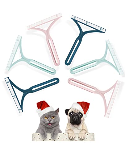 Uproot Cleaner Pro Pet Hair Remover - Special Dog Hair Remover Multi Fabric Edge and Carpet Scraper by Uproot Cleaner - Uproot Lint Cleaner for Furniture, Couch, Carpet, Car, Clothes & Bedding(6 PCS)